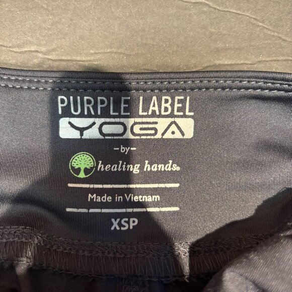 Healing Hands Purple Label Yoga Scrub Pants Black XS | Moisture-Wicking Stretch - Picture 4 of 6